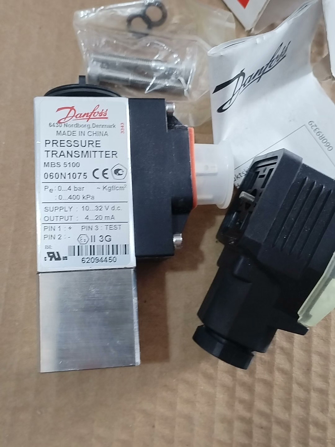 丹佛斯压力传感器MBS5100 060N1075 全新原装现