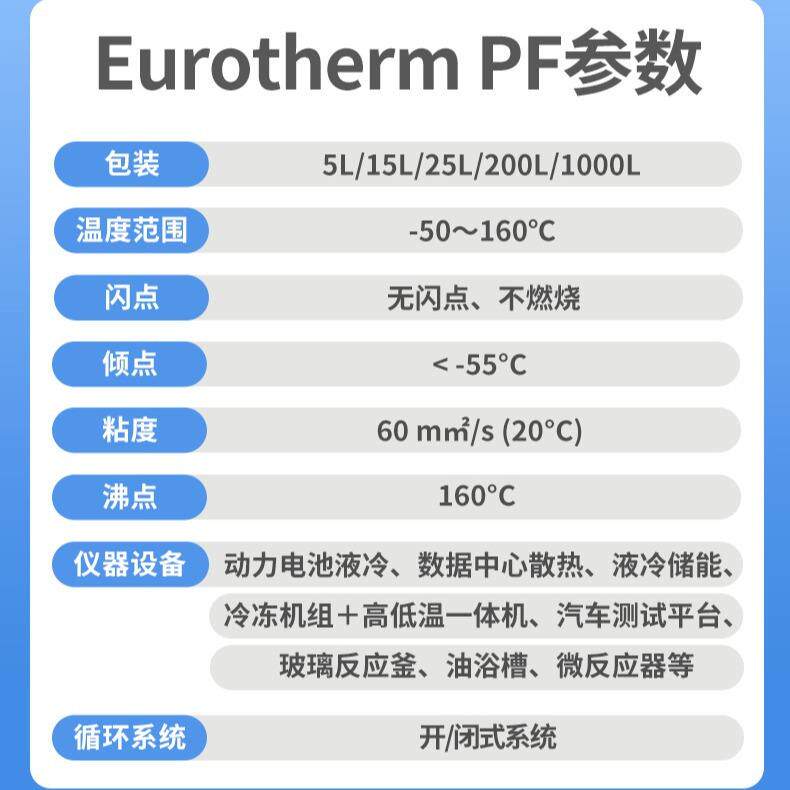 载冷剂凯美优热PF水基不燃烧液冷散热冷冻机高低温一体机开闭系统