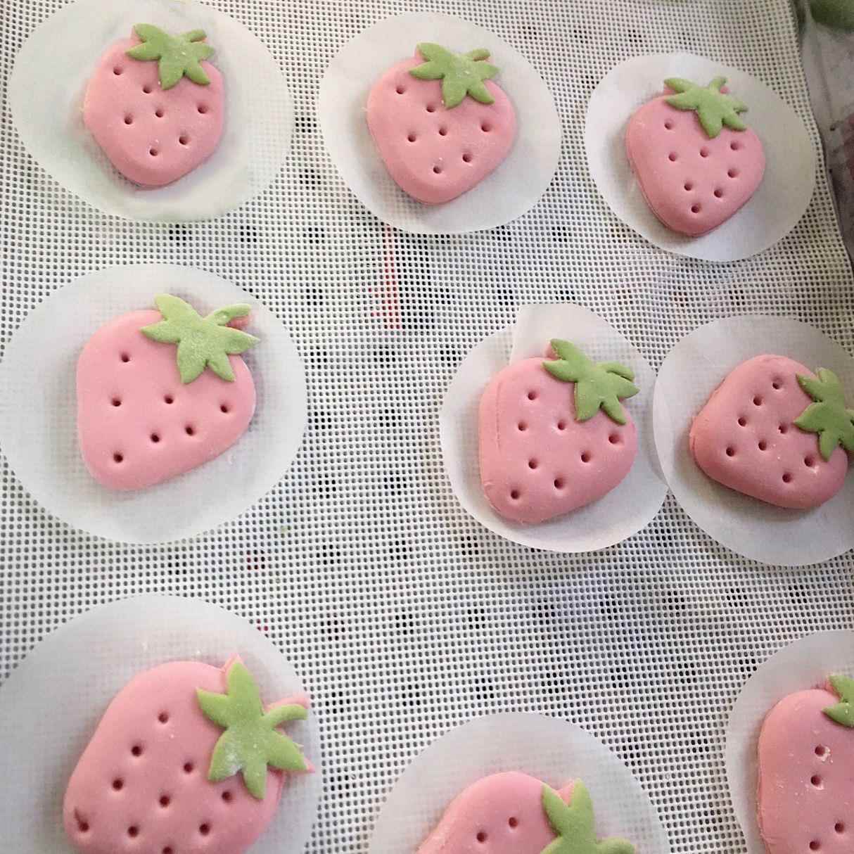 草莓馒头模具草莓量产水果馒头包子翻糖蛋糕diy饼干辅食面点烘焙