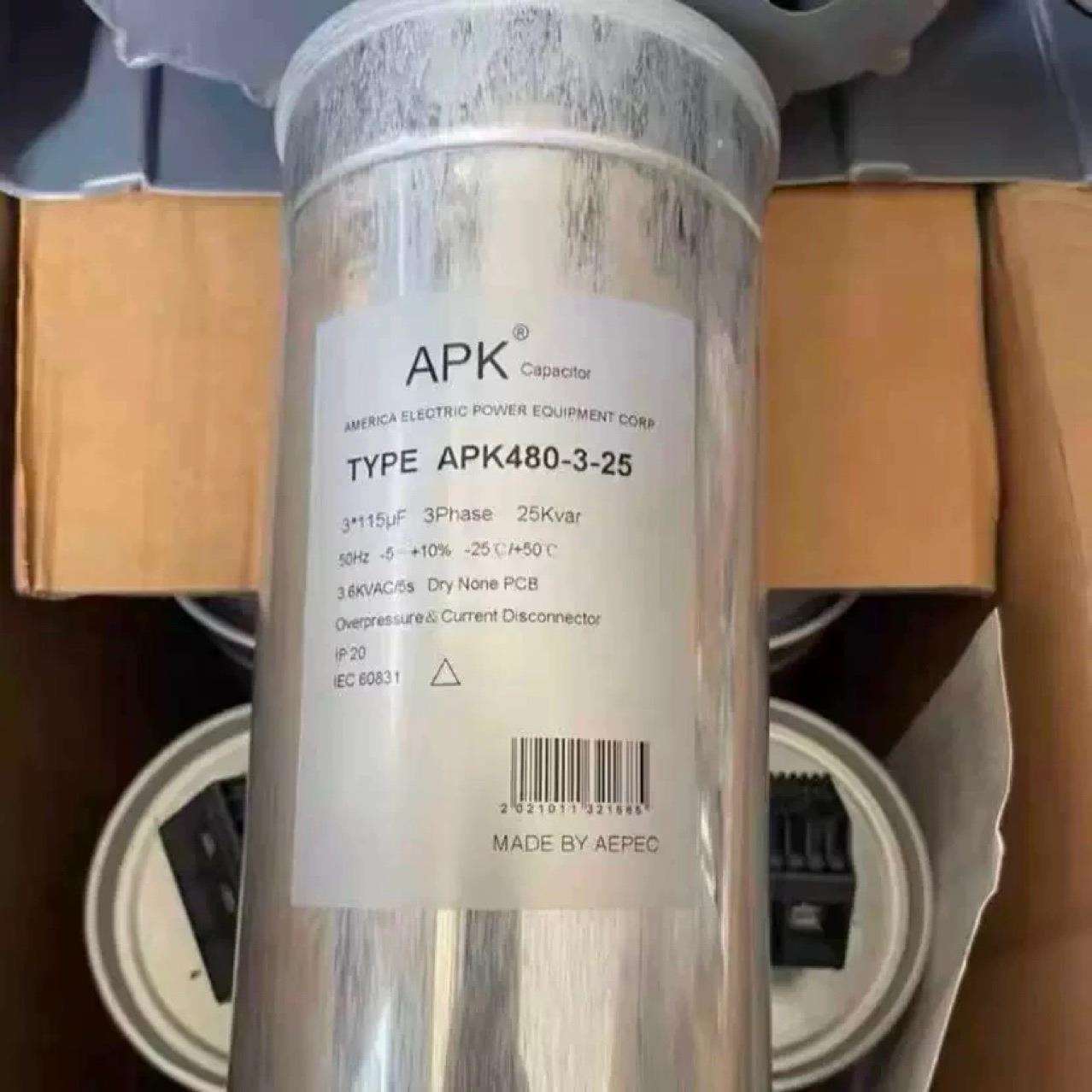 APK电力电容器APK480-3-25480v3x115UF原装现货25KVA