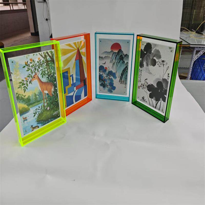 大号9:16亚克力相框现货山水意境装饰画框家居软装创意桌面摆件