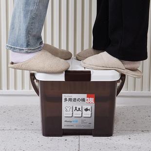 钓鱼桶可坐有盖塑料储物箱加厚户外车载大号收纳洗车桶水桶手提箱