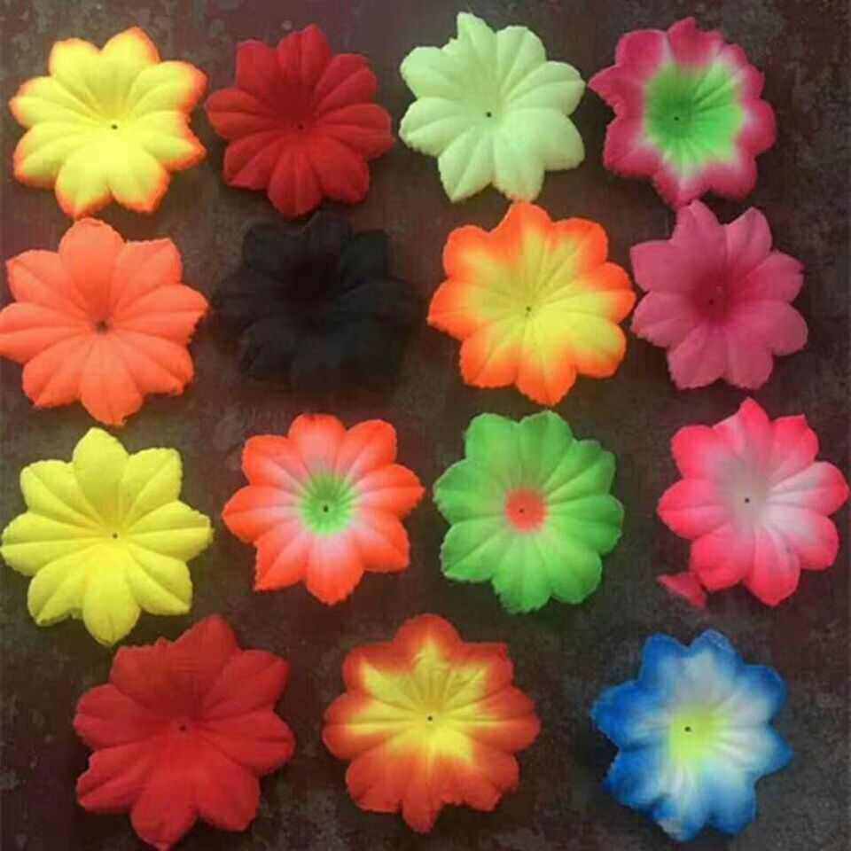 八角花绢花布花六角菊花花丝布花木棉花把花手捧花配件用格坤