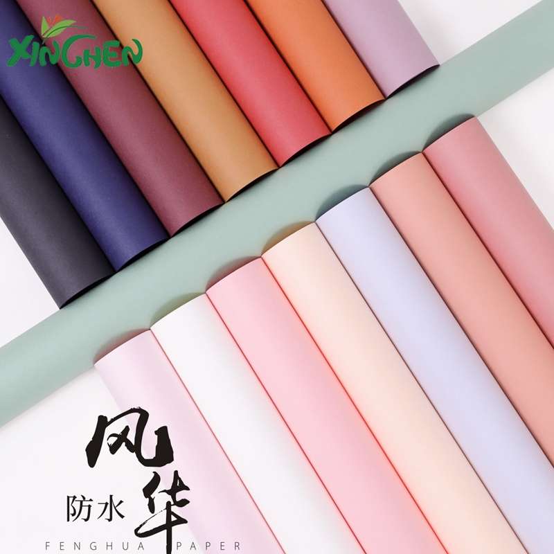 风华纸防水防破牛皮纸片装一包10张卷状一卷8码欣煕鲜花包装材料