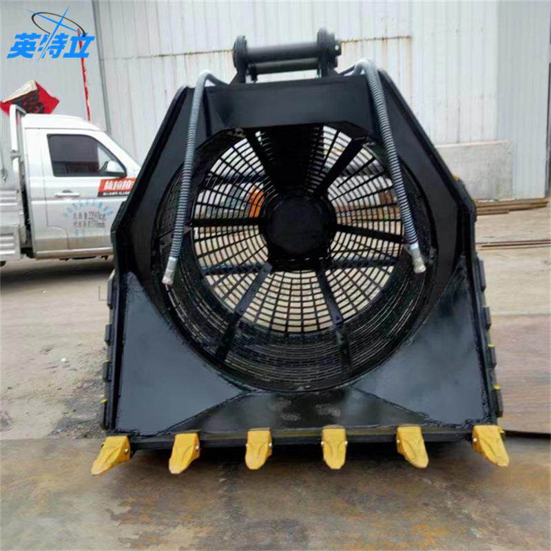 Excavator equipment screening cage挖机属具矿山沙土筛分设备