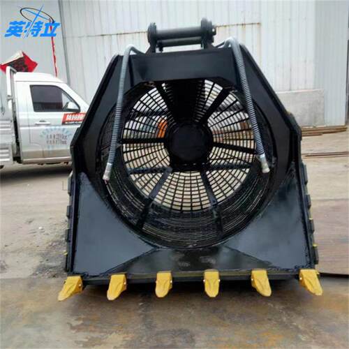 Excavator equipment screening cage挖机属具矿山沙土筛分设备