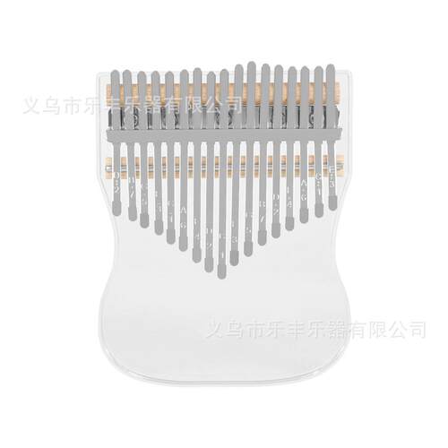 新款17音拇指琴卡林巴拇指琴水晶透明手指琴拇指钢琴初学者乐器