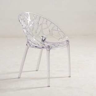 白色网pc椅子亚克餐椅凳子家用子塑料ins水晶靠背红北欧力 透明