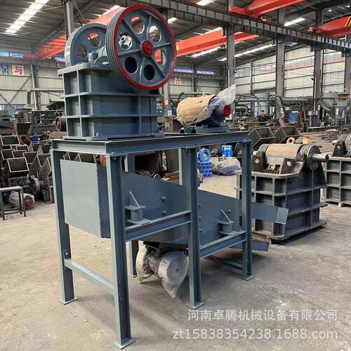 4-7t/h岩石花岗岩石材鄂式破碎机移动式玄武岩鄂式破碎机配振动筛