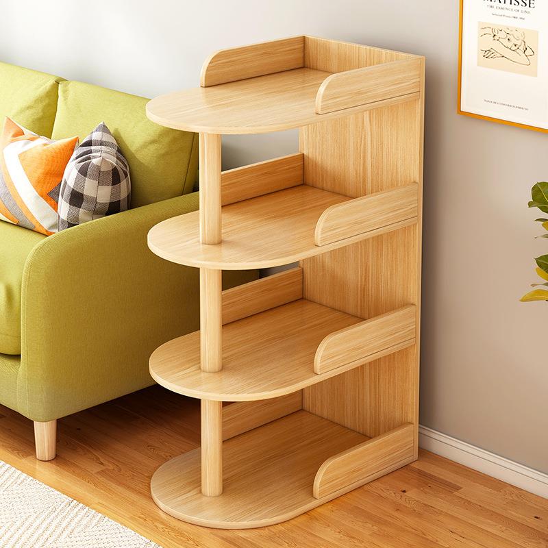 书架落地小型客厅沙发边置物架卧室床头窄夹缝隙收纳架子储物柜子