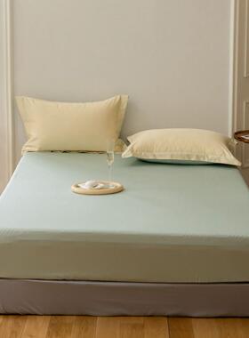 A类单全YW00棉100支长棉床笠件席梦思床垫保护单套纯棉床床绒罩防