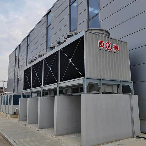 压铸机配套良机150方形横流玻璃钢冷却水塔 提供上门管道安装水泵