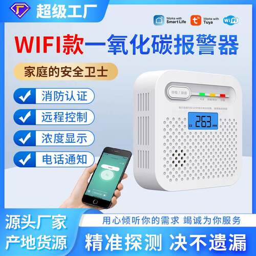 RV房车/车库/地窖/厨房一氧化碳探测器家用LCD数显CO报警器