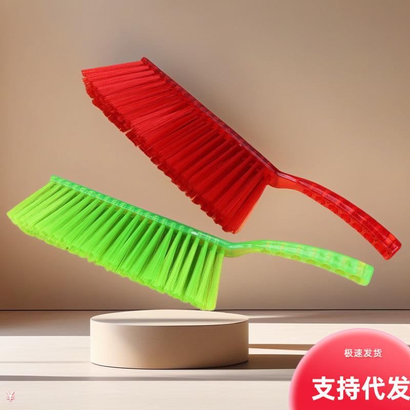 Long-handled bed brush for dusting, sweeping beds, tables, a