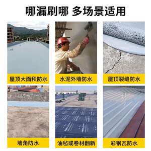 专屋顶防水补漏水材料性聚氨酯防水涂料抗冻耐高温房防晒顶外墙用