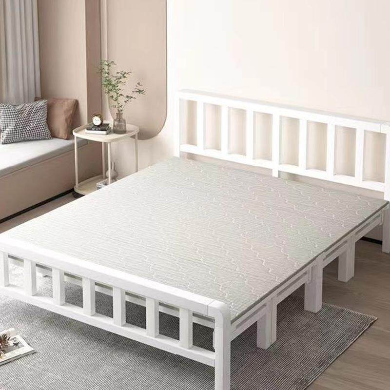 折叠床单人家用成人简约办公室出租屋双人午休铁床加固折叠四折床