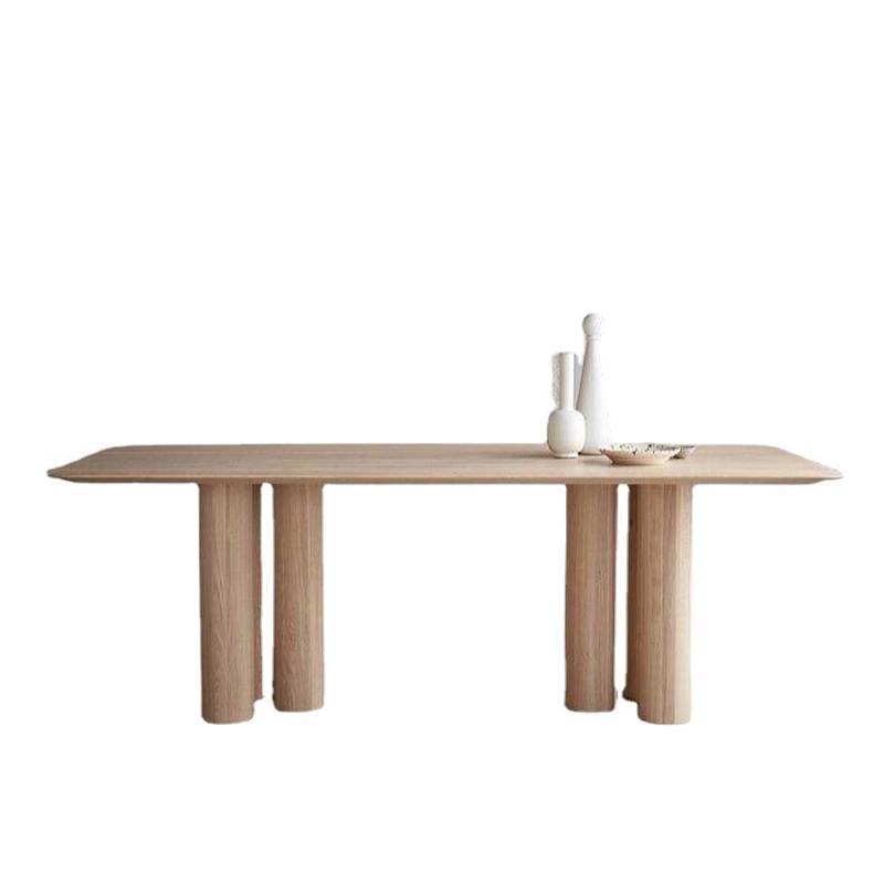 饭桌工作台北欧家用宿实木餐桌创意简约民办公桌奢现代小户型轻