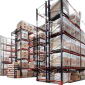 批发加厚高位托盘货物架大型商场高位立体横梁式 重型仓储货架