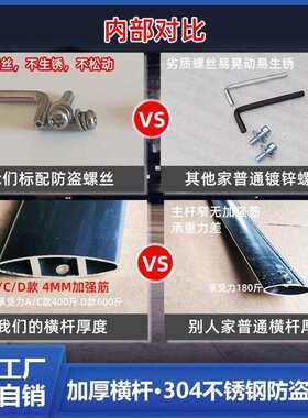 适用凯迪拉克XT5 XT4 XT6专用车顶行李架箱横杆不锈钢原厂款架框
