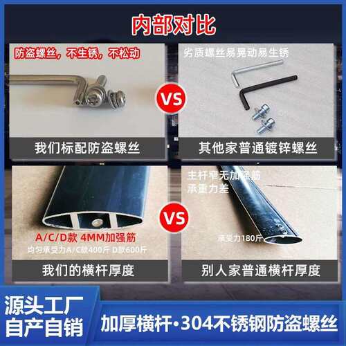 适用凯迪拉克XT5 XT4 XT6专用车顶行李架箱横杆不锈钢原厂款架框