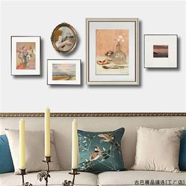 法式轻奢复古客厅沙发背景墙面装饰画，欧式美式北欧新古典(新古典)组合挂画