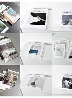 可翻页样板房时尚杂志英文装饰假书摄影道具书桌面样板间ins轻奢