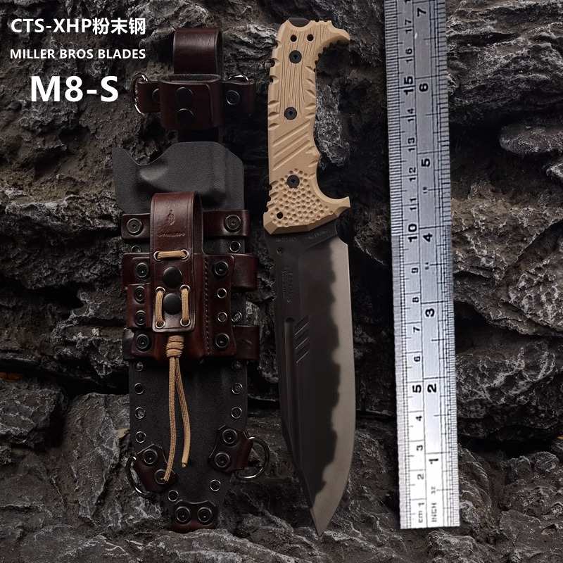 美国米勒兄弟M8S户外生存装备野外露营工具多用途便携定制组合刀