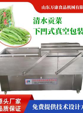 清水贡菜真空包装机酸菜双室下凹真空包装机竹笋泡菜真空包装设备