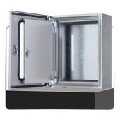 室内不锈钢双层门基础箱表面安装 按钮仪表监控箱304内外门配电柜