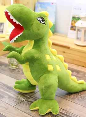 正品恐龙毛玩具大号娃陪睡布娃睡觉抱男枕霸王龙公绒仔孩儿童生日
