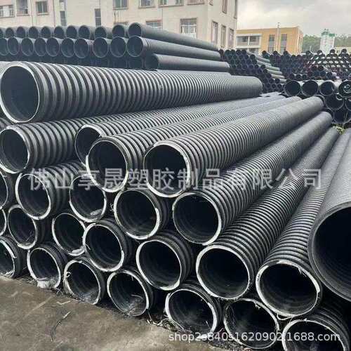 国标双高筋pp聚乙烯增强缠绕管生产 dn500內肋增强下水排污管