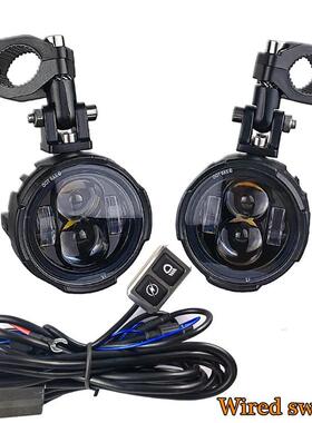 Pair 100W Motorcycle Headlight Fog Lights Led Auxiliary Driv