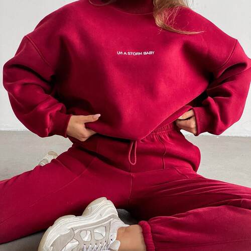Two sets of women's printed hoodies 女装印花卫衣套装两