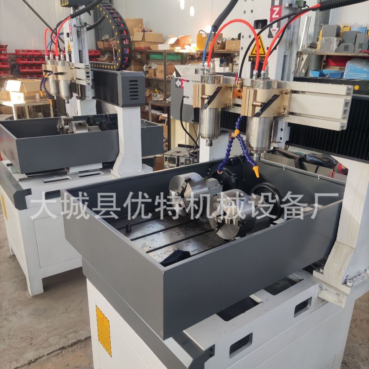 小型玉石印章四轴雕刻机五轴工艺品金属香炉雕刻机 石材数控雕刻