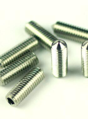 M8不锈钢201内六角紧定螺钉 gb78止负螺丝 DIN914机米