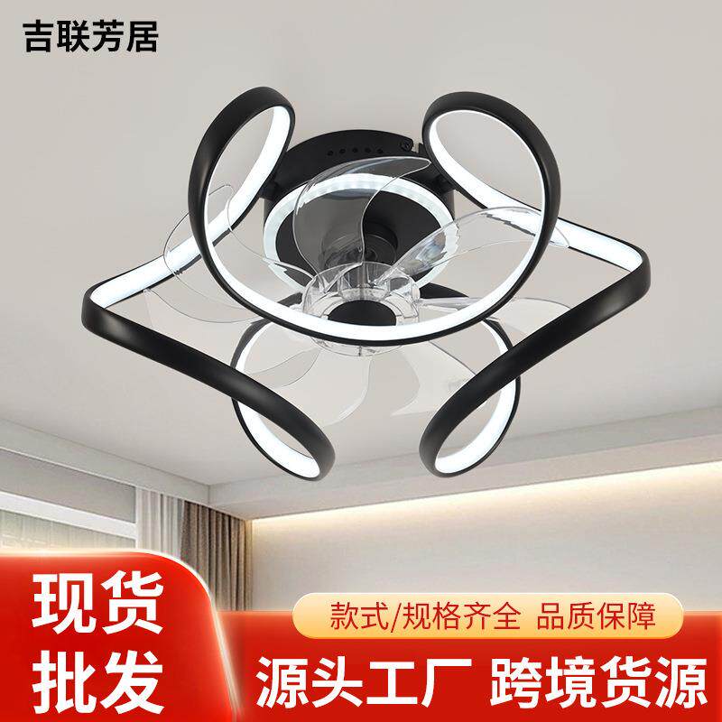 吸顶风扇灯客厅大厅主灯大风力餐厅电风扇卧室灯吊扇灯中山灯