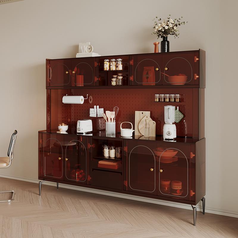 轻奢餐边UIW柜一体高靠墙克现代简约柜酒厨房收纳储物柜亚力茶水