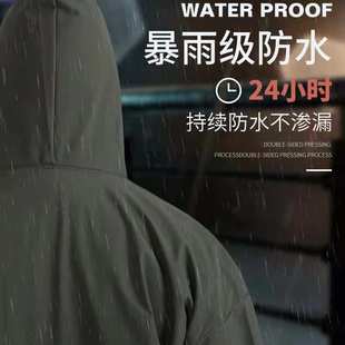 套装 加厚针织布分体雨衣雨裤 外卖骑手摩托车耐磨全身防暴雨批发