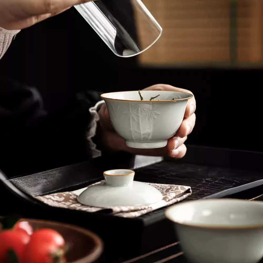 茶杯便携式包客莲泡茶杯户外套装露营碗旅行随身一杯快茶具一壶瓣