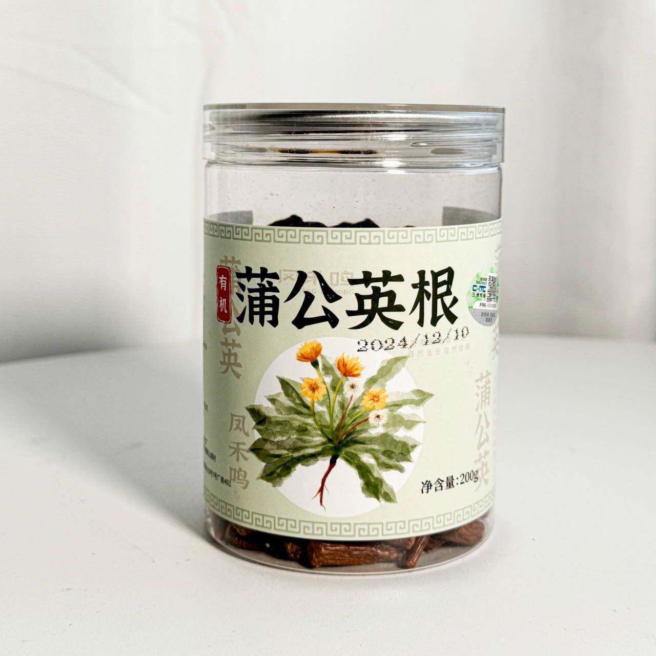 凤禾鸣有机蒲公英根茶200g 晒干野生蒲公英根泡水大根无硫蒲公英