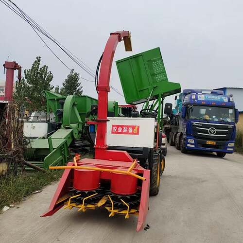 小型轮式圆盘青储机玉米秸秆青饲料收获机小型玉米秸秆青储机