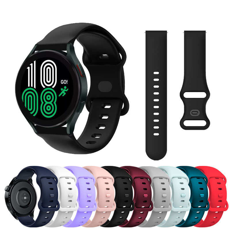 适用三星Galaxy Watch3/4classic手表带硅胶46腕带Active2 44mm