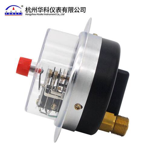 华科永屹YXC100ZT电接点轴向带边磁助式真空压力表气液油压表