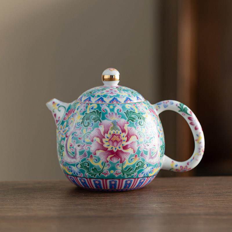 搪瓷茶壶陶瓷茶壶单壶家用功夫茶套装小套装礼品商务礼品客户