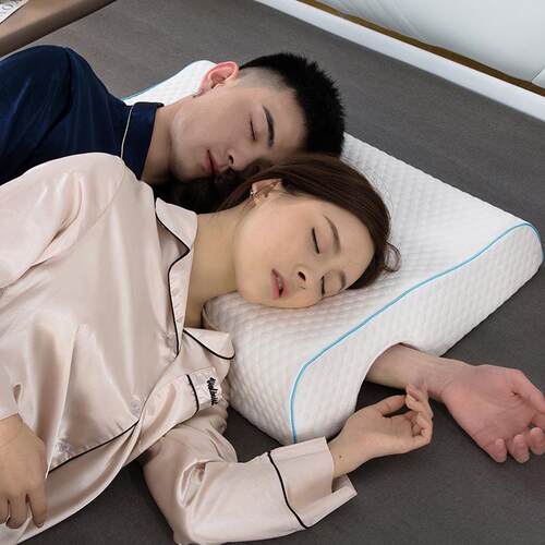 枕头双人情侣枕一体不压手助睡眠记忆棉枕芯夫妻睡枕慢回弹记忆枕