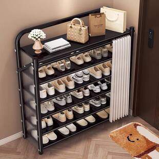 免安装防尘鞋架多层鞋子收纳架家用门口节省空间一拉就用折叠鞋柜