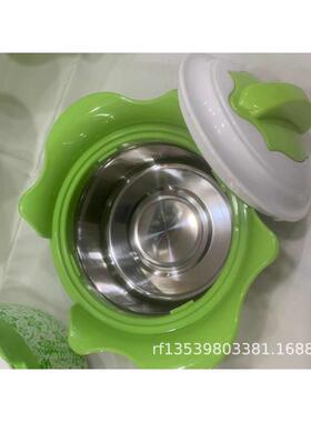 外贸4pcs套装玉兰800ml12ml2200ml3200ml保温饭盒餐盒便当