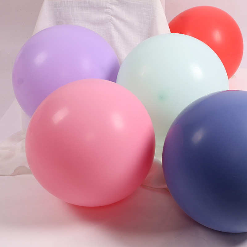 大号加厚36寸气球婚礼地爆生日派对装饰拱门造型马卡哑光透明圆球