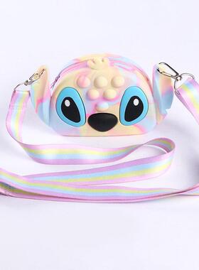 Stitch Fidget Toy Push Bubble Antisress Fidget Girls Bags To