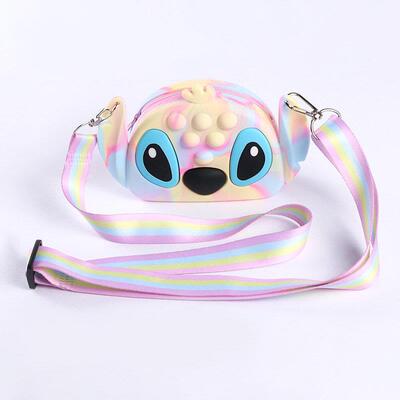Stitch Fidget Toy Push Bubble Antisress Fidget Girls Bags To